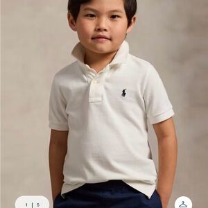 Polo by Ralph Lauren Kids White Polo Shirt - EUC